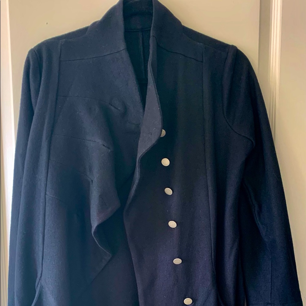 Matthildur black wool coat